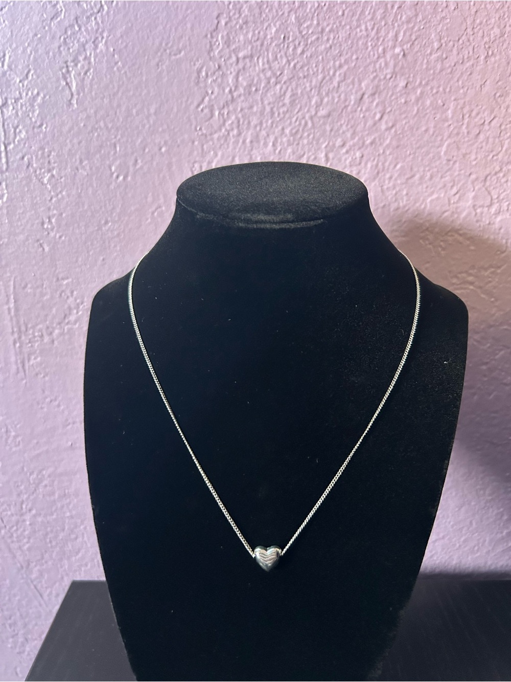 Handmade Silver Heart Pendant Necklace - Women's Jewelry